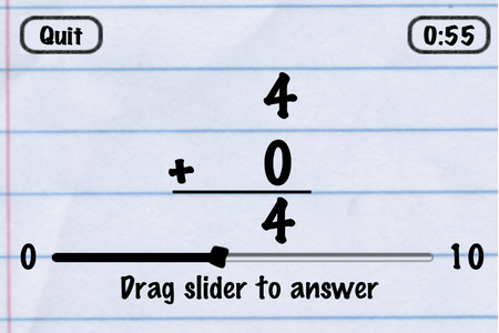Addition activity in Math in a Minute